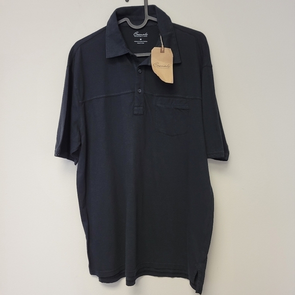 Roundtree & Yorke Casuals Polo Shirt Black M - Picture 1 of 6